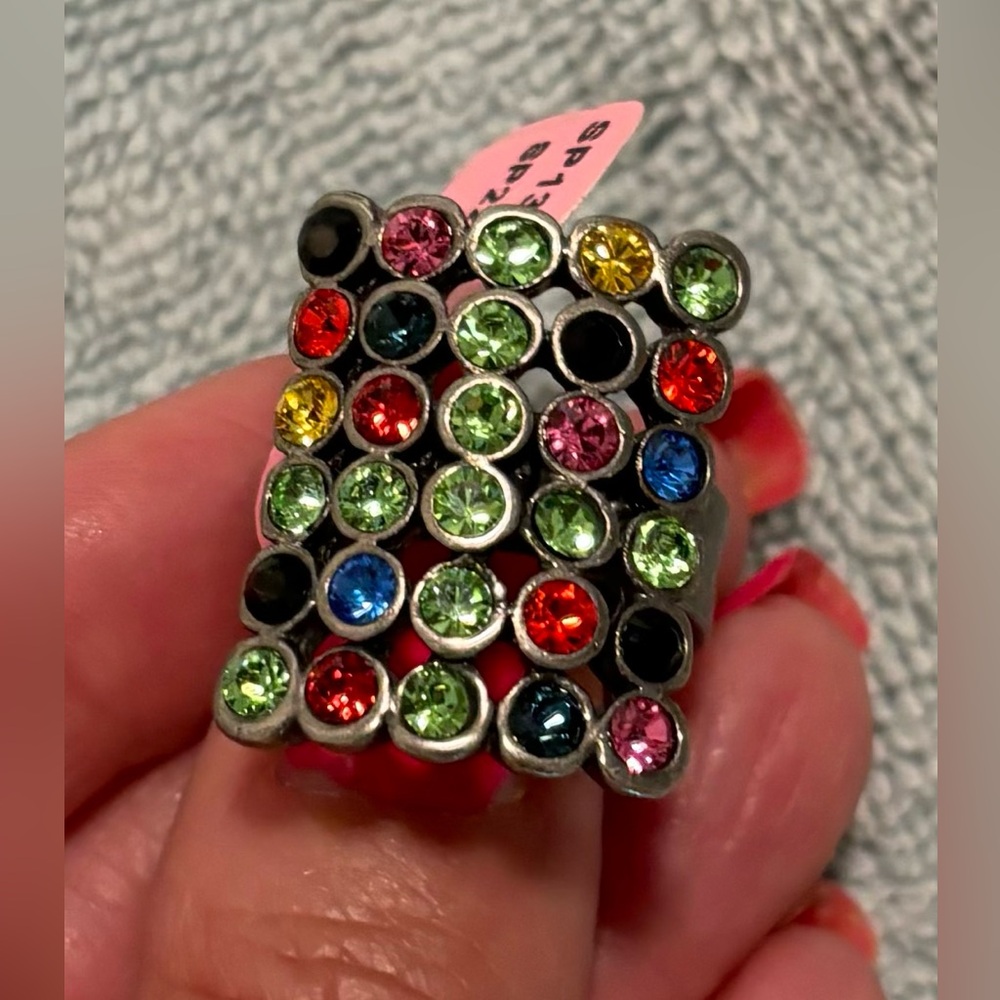 NWT Sabika Gorgeous Multi-Colored Stone Ring